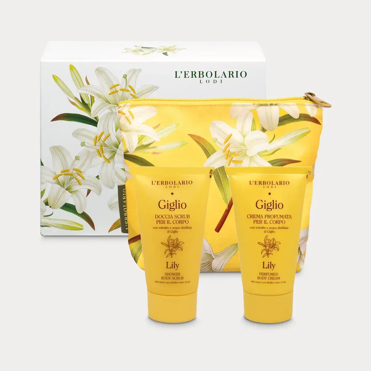 Giglio Beauty Set Purezza - Doccia Scrub per il Corpo Giglio 75 ml - Crema Profumata per il Corpo Giglio 75 ml Giglio Beauty Set Purezza - Doccia Scrub per il Corpo Giglio 75 ml - Crema Profumata per il Corpo Giglio 75 ml