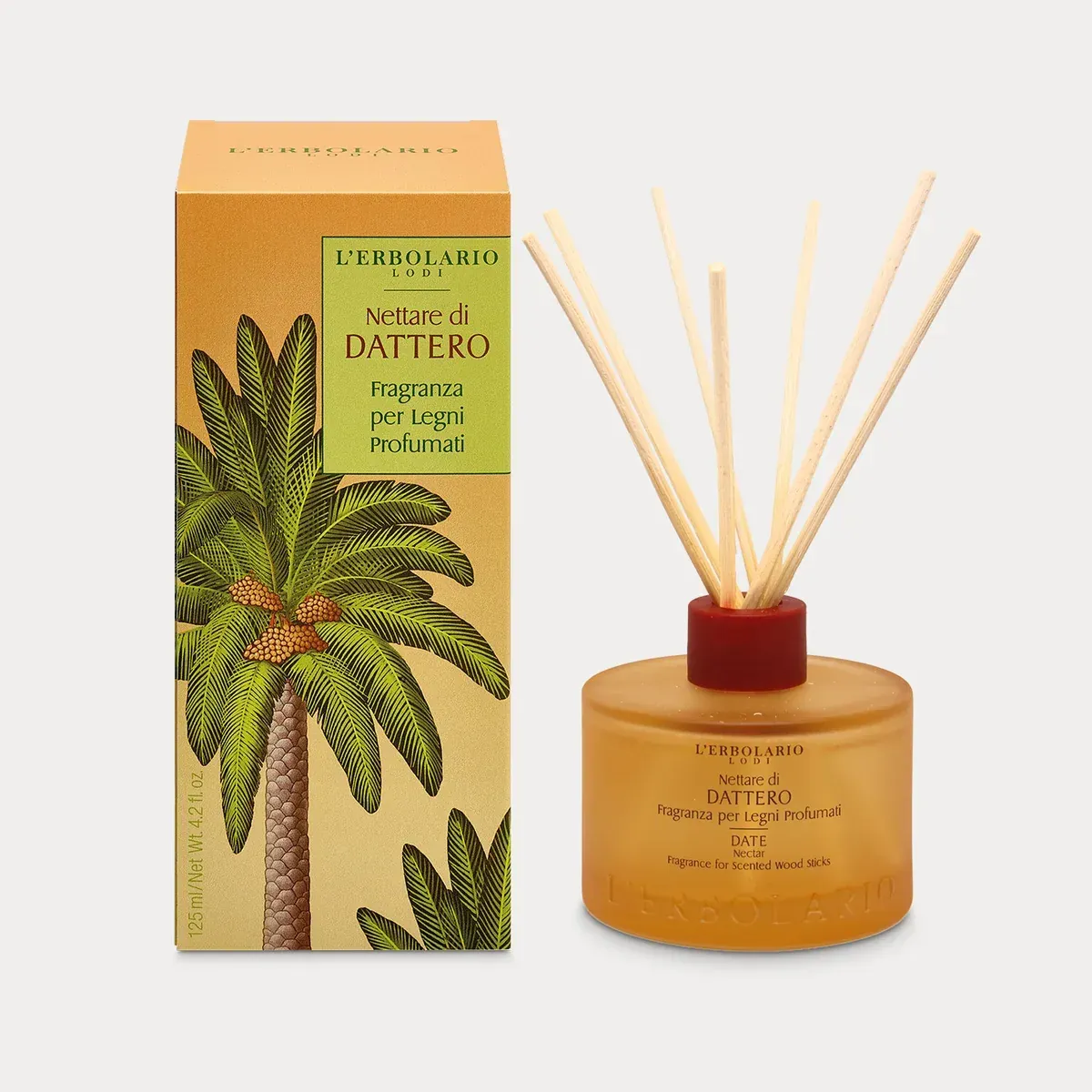 Nettare di Dattero Fragranza per Legni Profumati 125 ml. Nettare di Dattero Fragranza per Legni Profumati 125 ml.