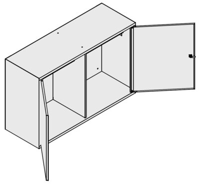 Pneuschrank Kleinwagen PK12.1430 - RAL 9006 Weissaluminium