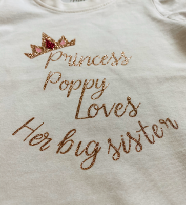 Little Sister Top - This princess loves her big sister