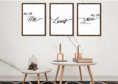 All Of Me poster set