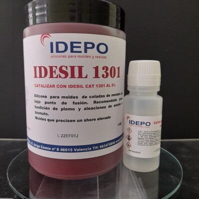 IDESIL 1301 silicona roja para metales 1,05 K