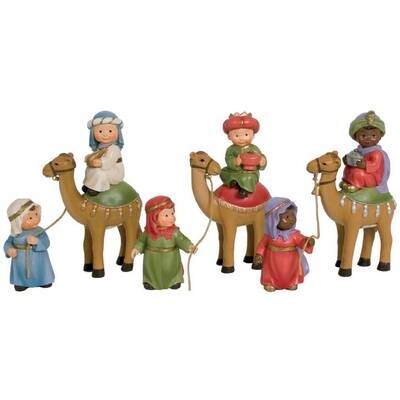 BELEN reyes a camello con pajes  infantil Naif