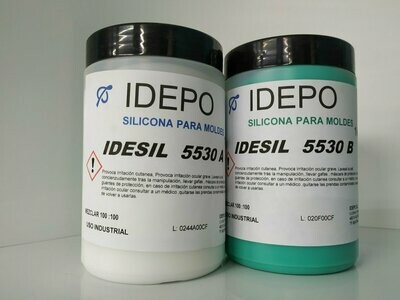 IDESIL 5530 verde- silicona para moldes.  ideal miniaturas y joyeria