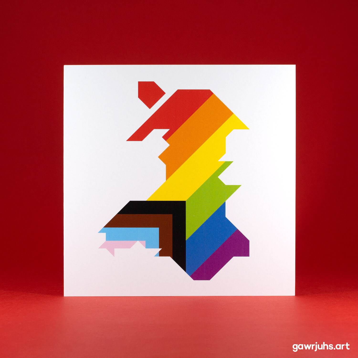 Proud Wales: Progress Pride Card