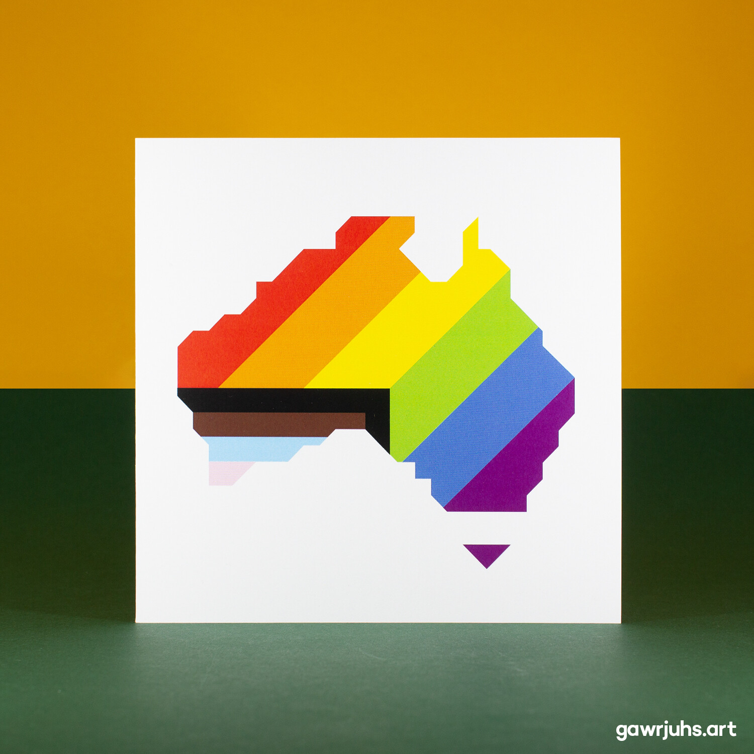 Proud Australia: Progress Pride Card