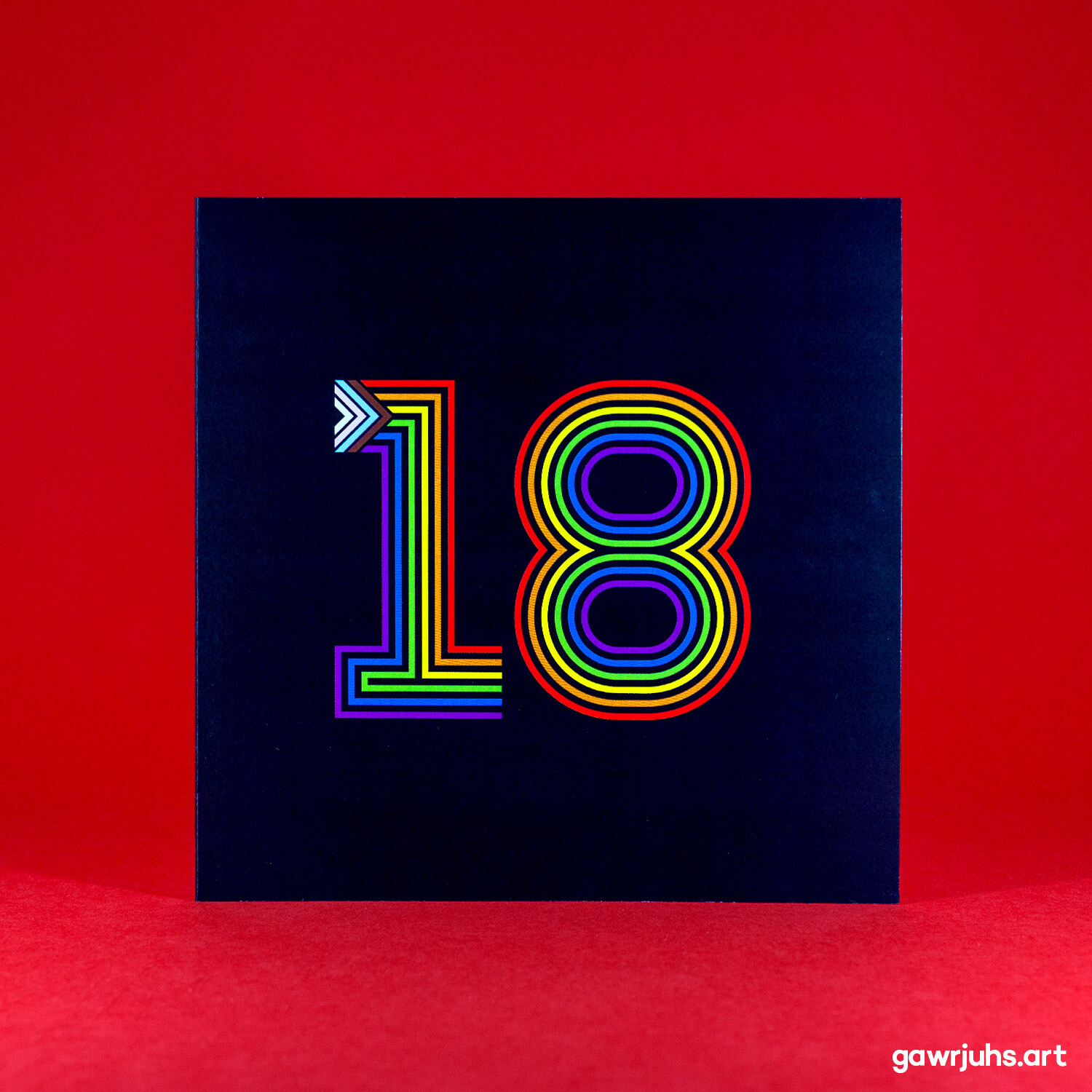 Proud Numbers: 18 Card