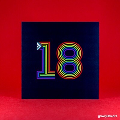 Proud Numbers: 18 Card