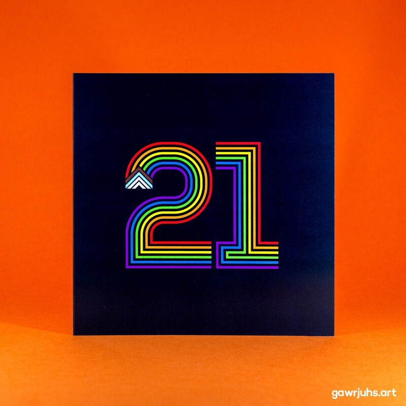 Proud Numbers: 21 Card