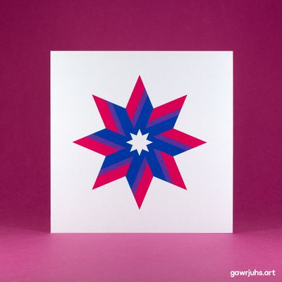 Star: Bisexual Pride Card
