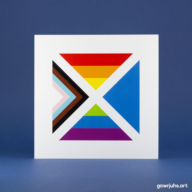 Saltire: Progress Pride Card