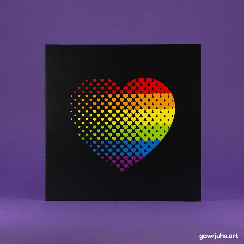 Heart: LGBT+ Pride Card