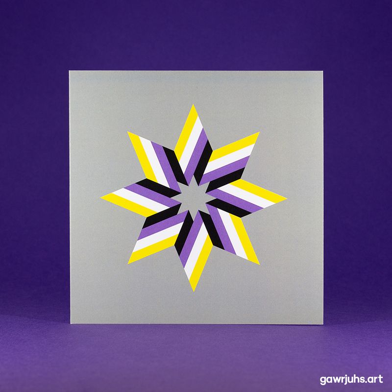 Star: Nonbinary Pride Card