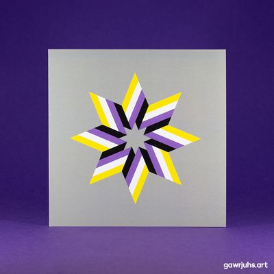 Star: Nonbinary Pride Card