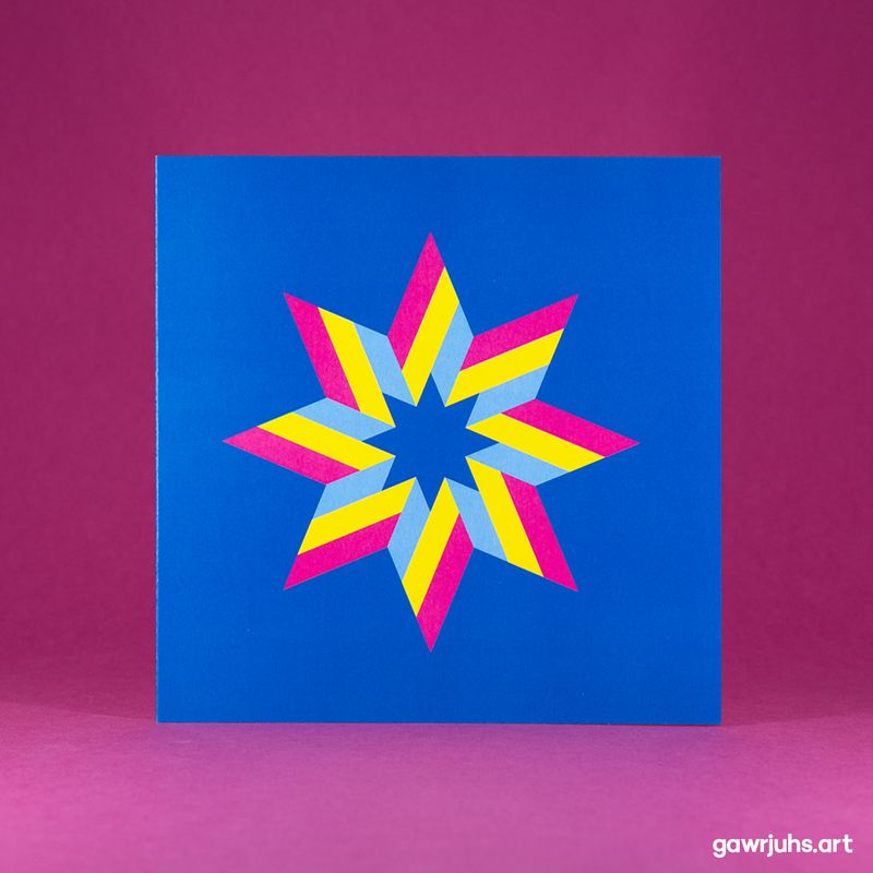 Star: Pansexual Pride Card