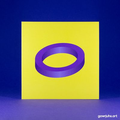 Isometric: Intersex Pride Card