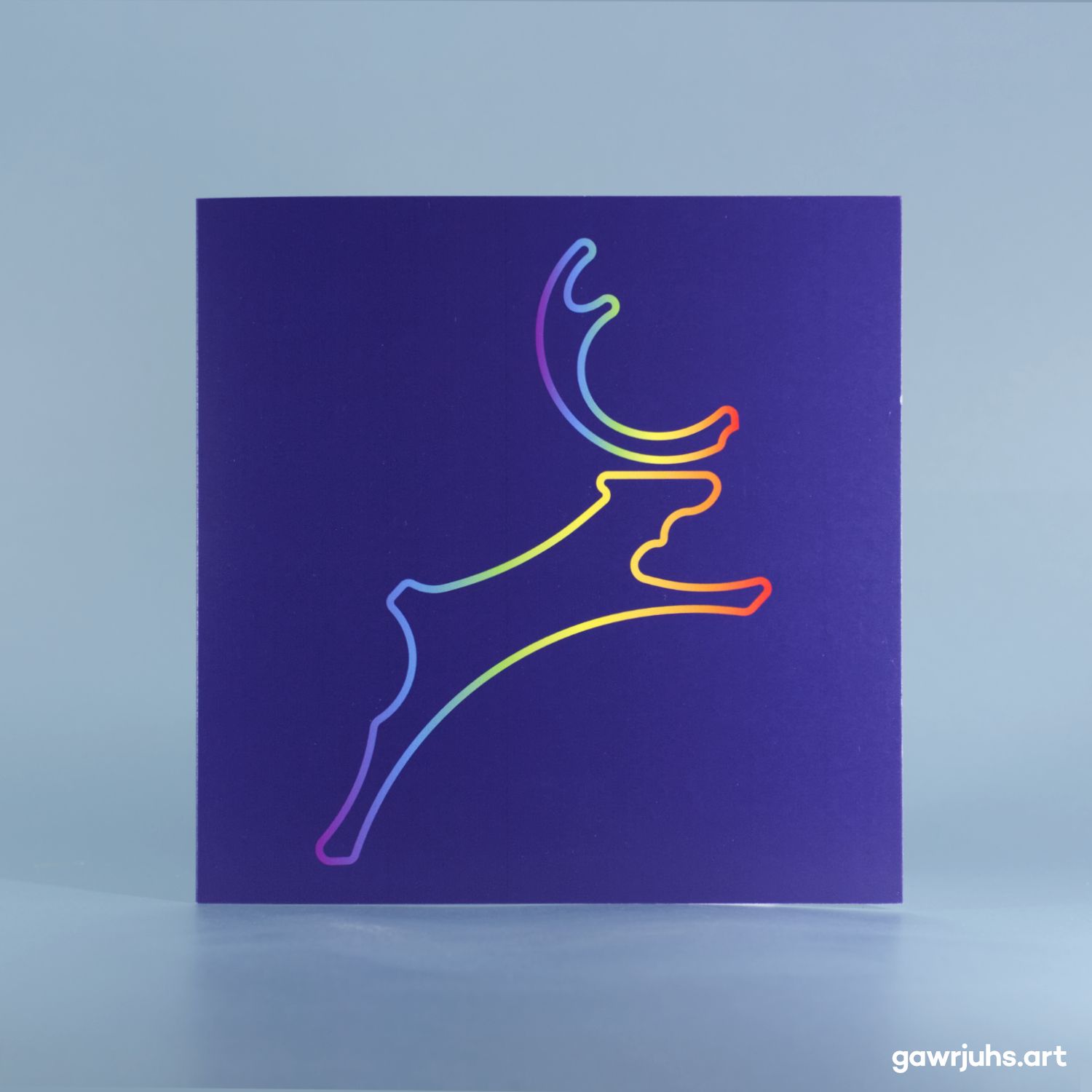 Rainbow Reindeer Card