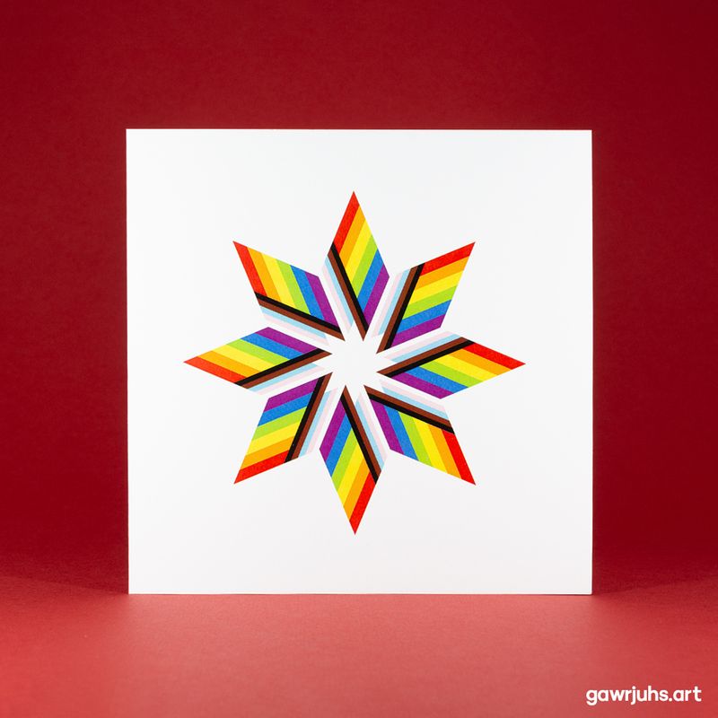 Star: Progress Pride Card