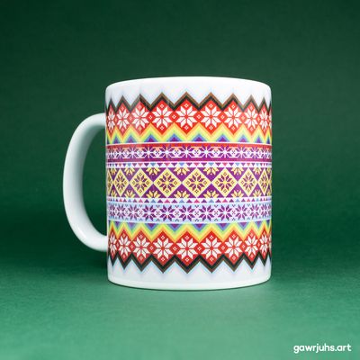 Fair Isle: Progress Pride Mug