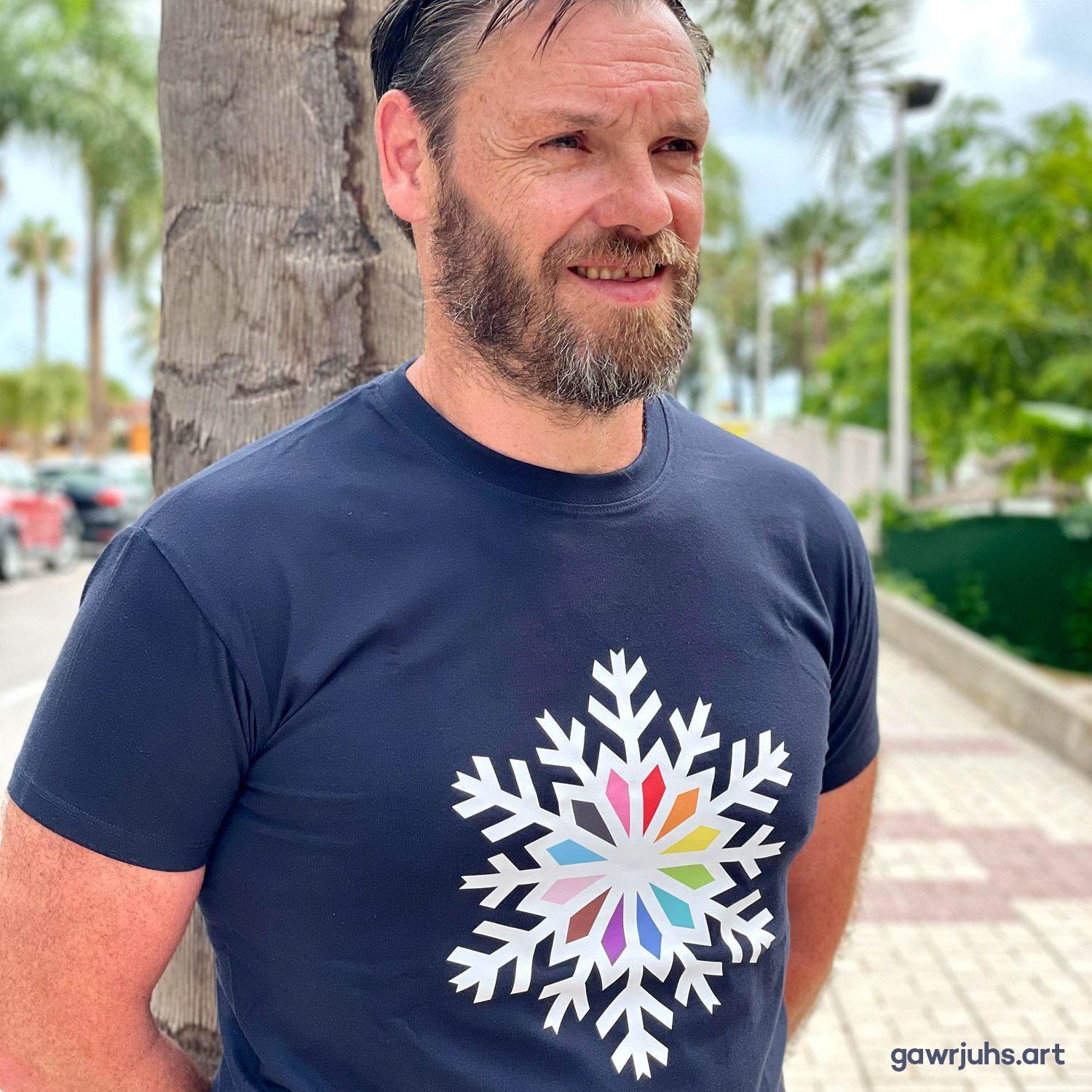 Snowflake: Progress Pride T-Shirt