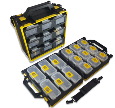 Dual Compartment Organizer Case Combo Set Dual Compartment Organizer Case Combo Set
