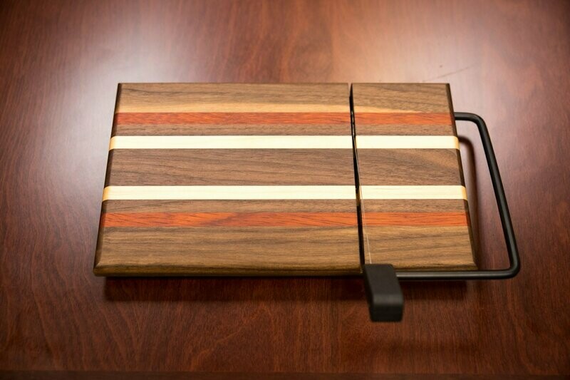 Cheese Slicer (Maple, Paduak, & Walnut Hardwoods)