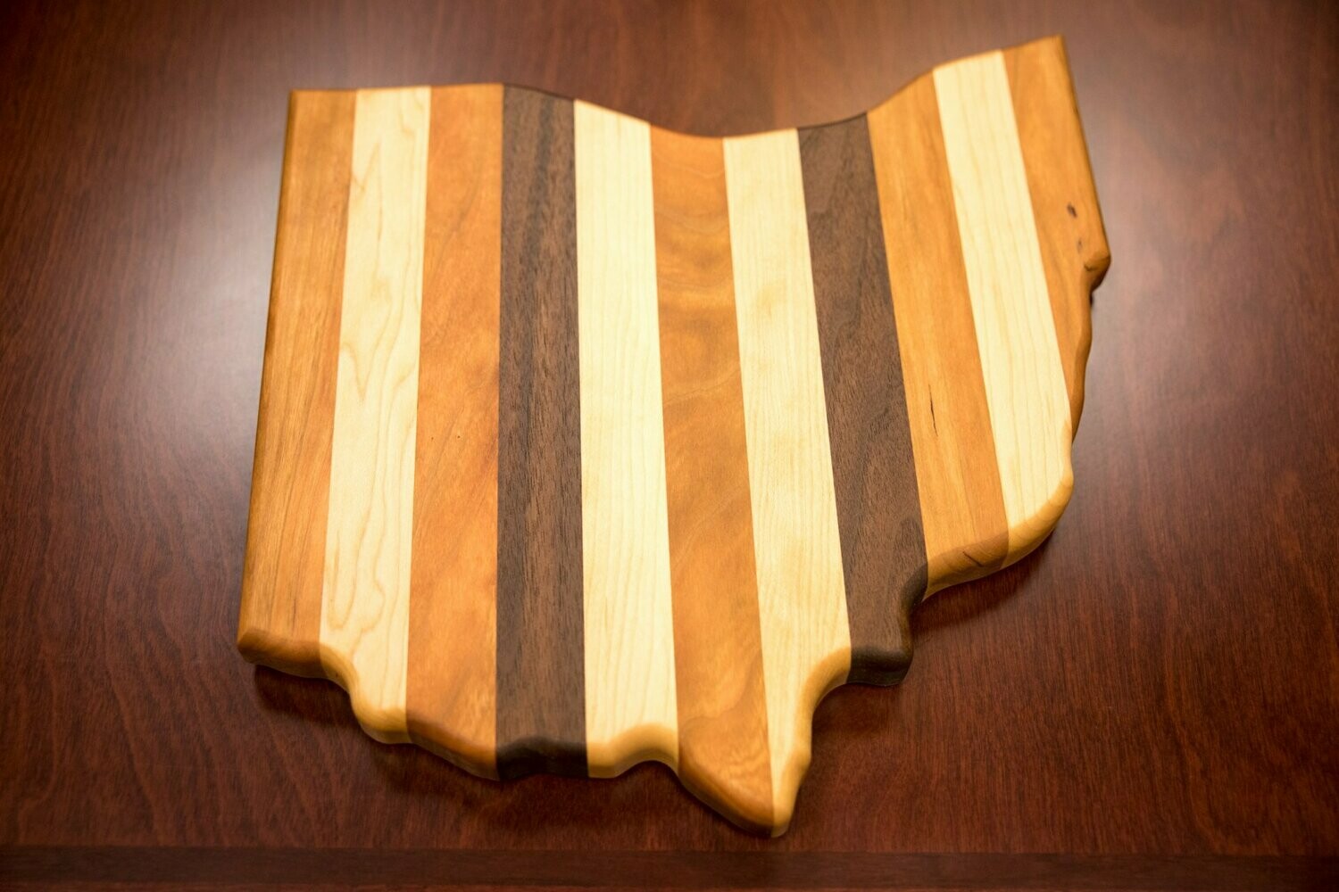 Ohio Shaped Cutting Board (Face Grain)