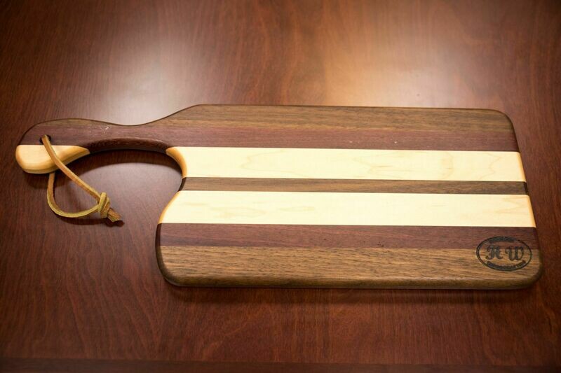 Cutting Board with Curved Handle Style 2