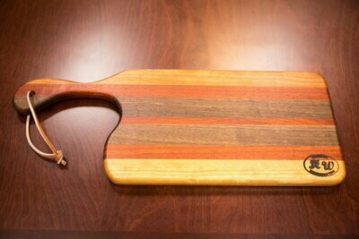 Cutting Board with Curved Handle Style 3