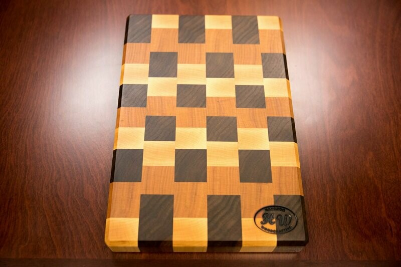 End Grain Cutting Board - Cherry, Maple and Jatoba