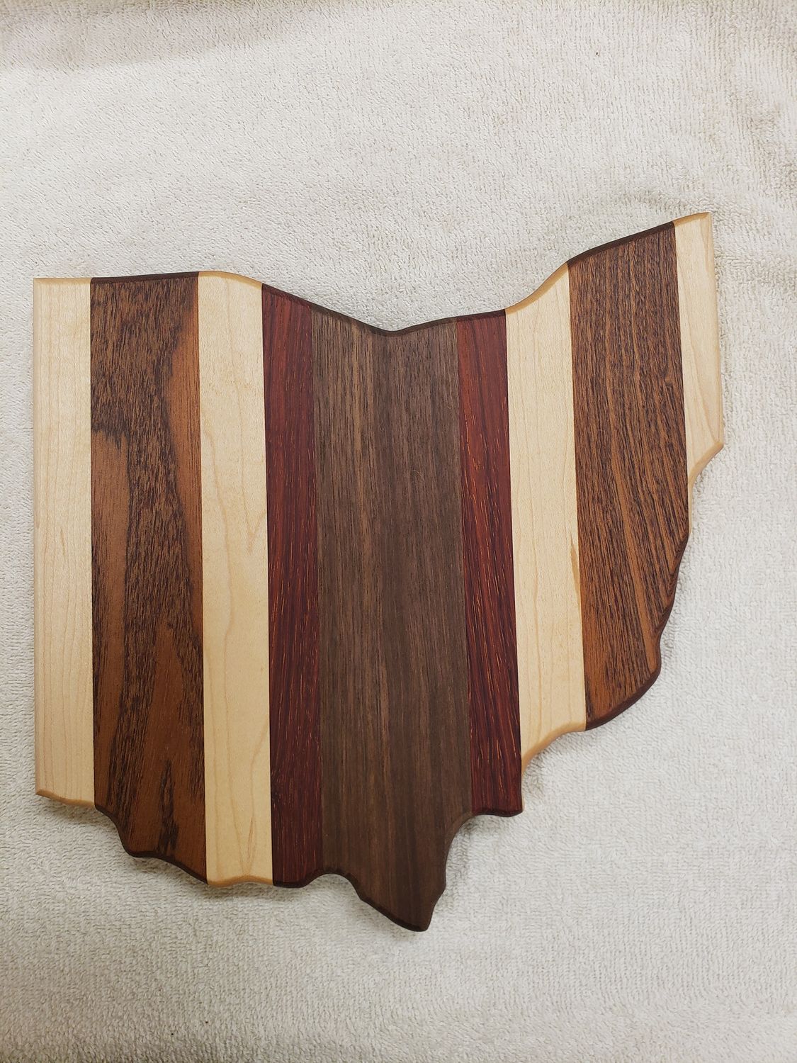 Ohio Shaped Cutting Board (Face Grain)
