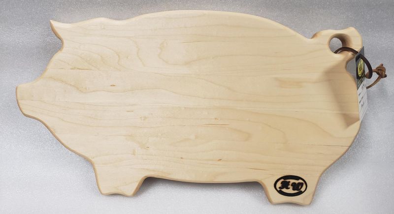 Large Pig Cutting Board - Face Grain (Maple)