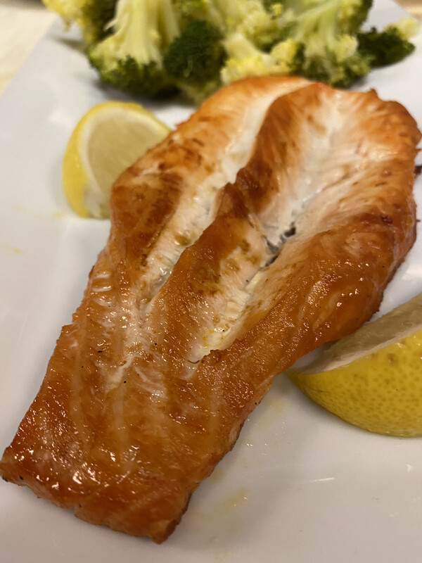 Broiled Salmon or Sole