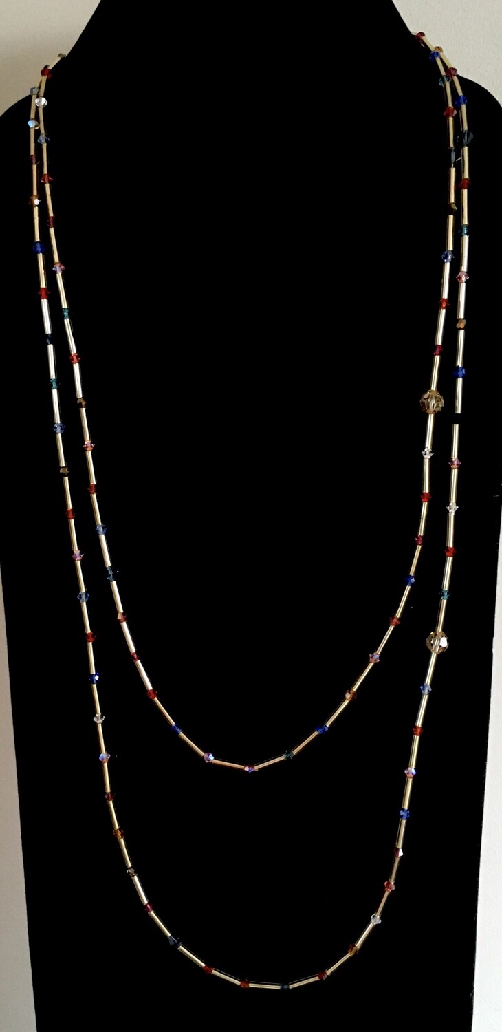 Long double necklace