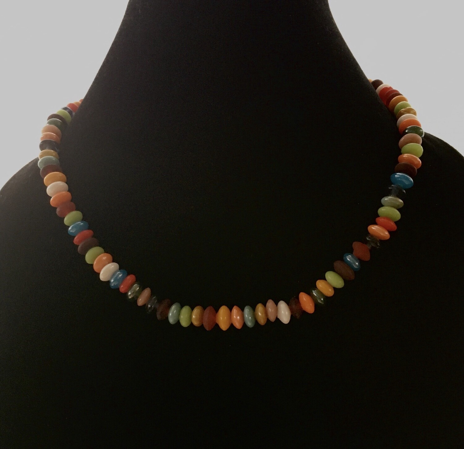 Candy coloured beads necklace