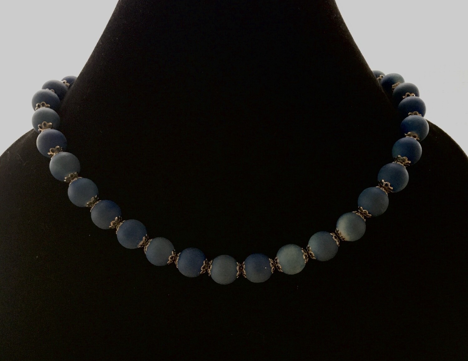 Blueberry agate necklace
