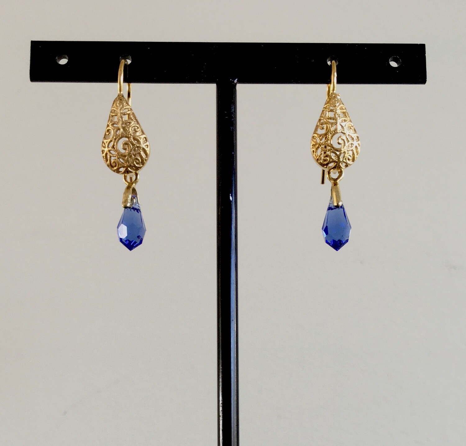 Royal blue tears earrings