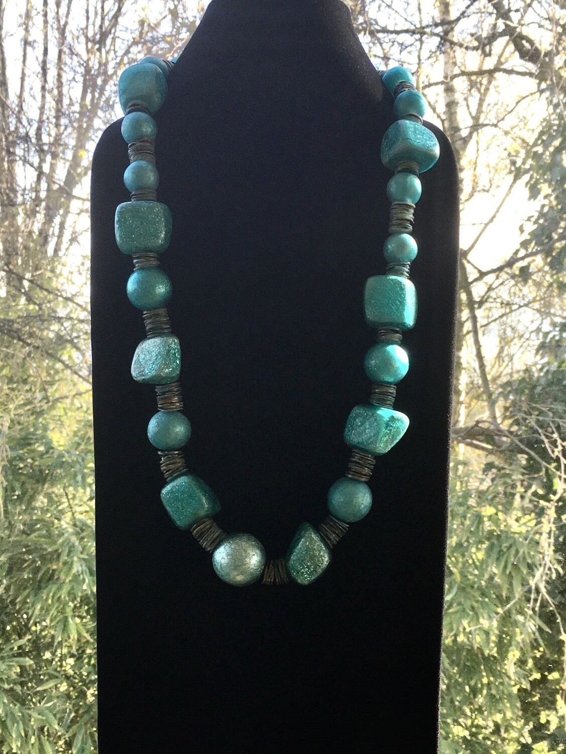 Turquoise pebbles necklace
