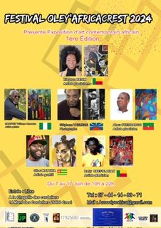 Group exhibition by Artists from the African continent in Crest ,France