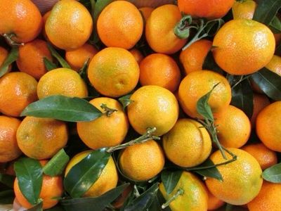 Clementines met blad