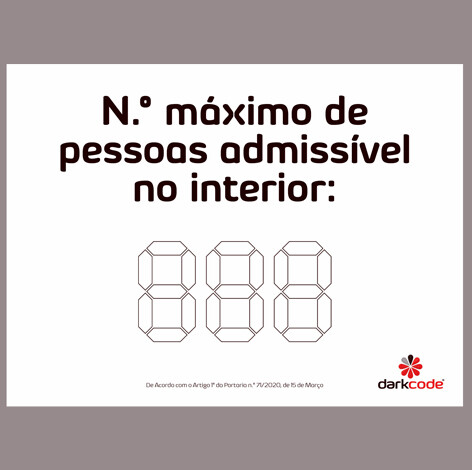 Placa de Indicação de Lotação (400x300mm) Placa de Indicação de Lotação (400x300mm)