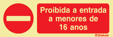 P1952 PVC fotoluminescente 200x70 TIPO 1