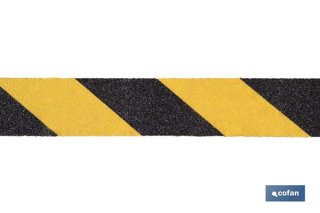 Fita anti-derrapante Preto/Amarelo