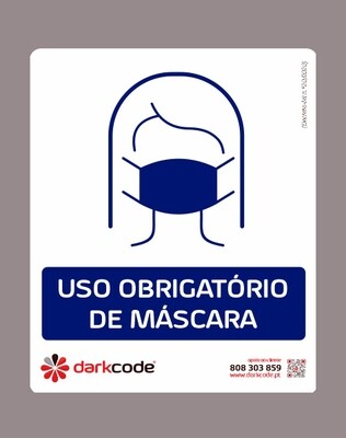 Uso Obrigatório de Máscara (100X120mm)