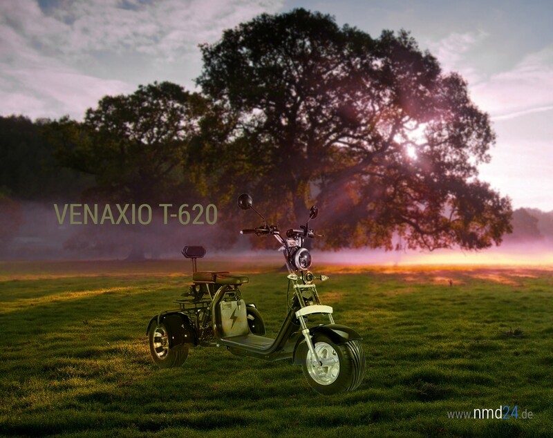 VENAXIO T-620 - 2000W 120/180km Reichweite 40Ah/60Ah 25-45km/h EEC