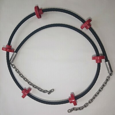 Klimtouw met knopen lengte 3 meter