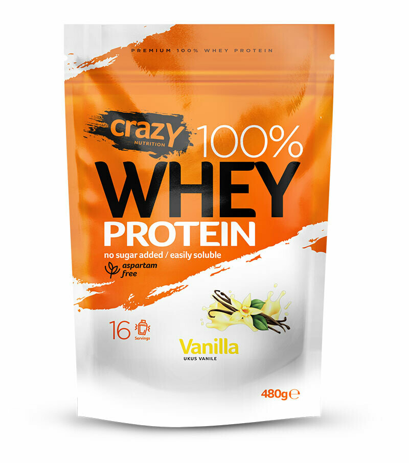 Whey protein 480g - Vanila Whey Protein Crazy Nutrition Vanila