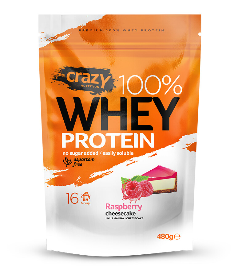 Whey protein 480g - Cheesecake Whey Protein Crazy Nutrition Cheesecake