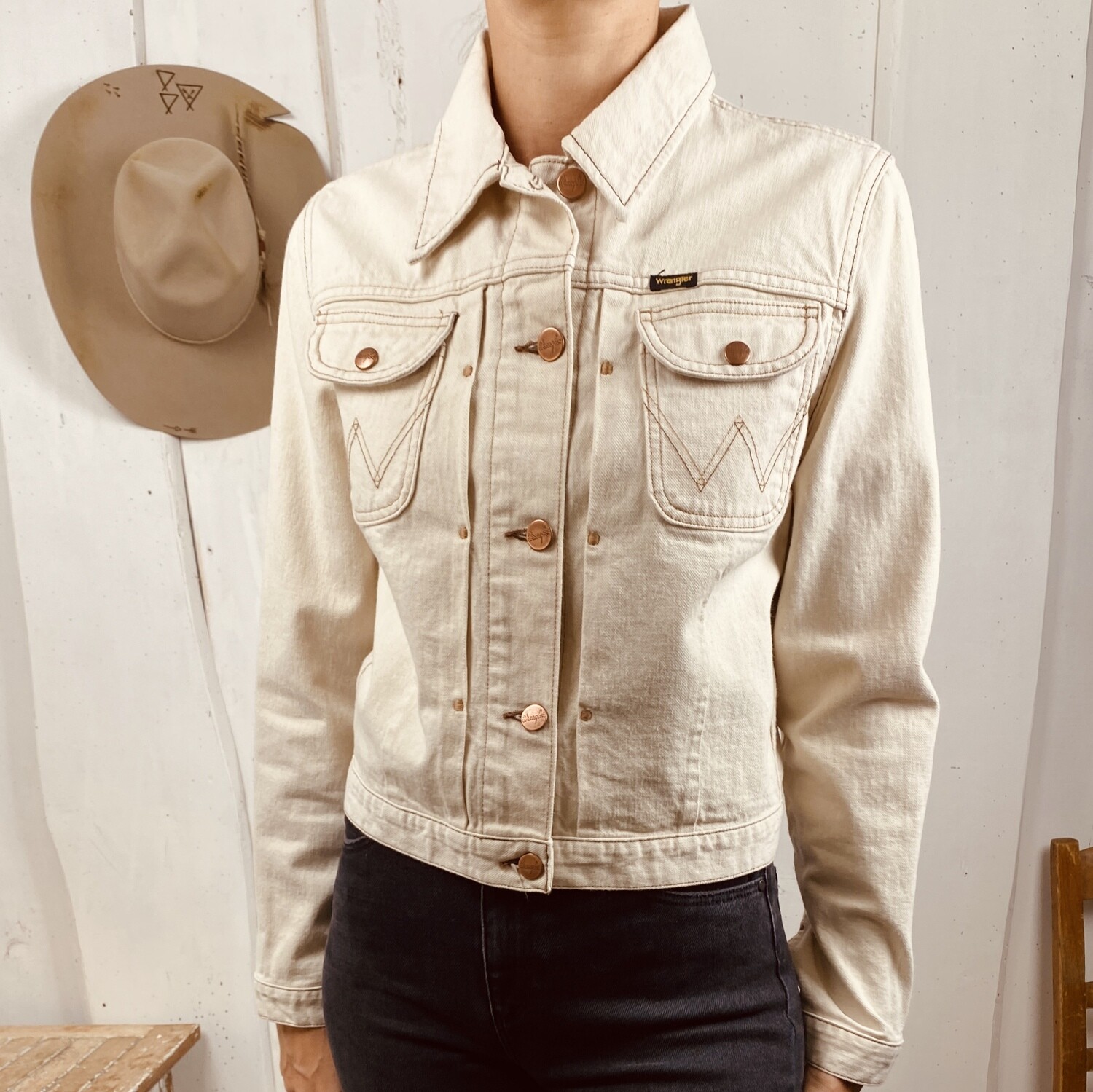 Retrò Western jacket-natural sand