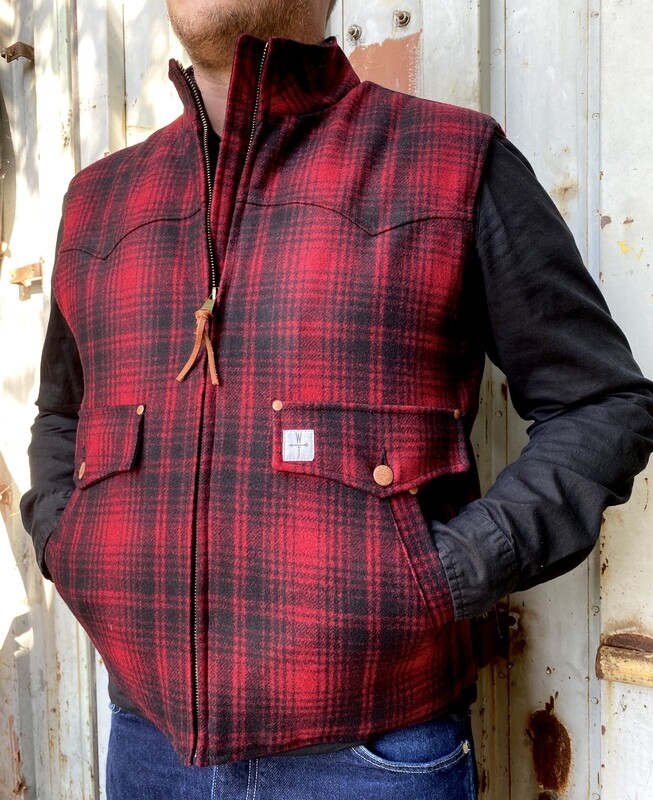 DROVER WOOL-red plaid